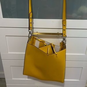 Yellow Zara purse